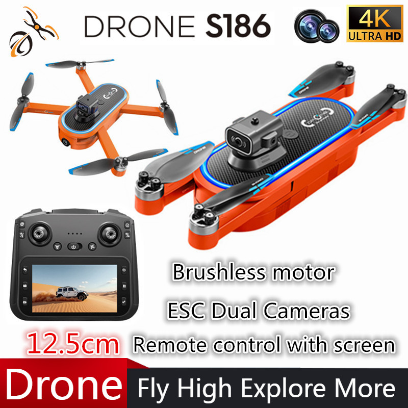 Drone Gimbal Brushless - 2025 S186 Drohne, professionell, 4K HD,