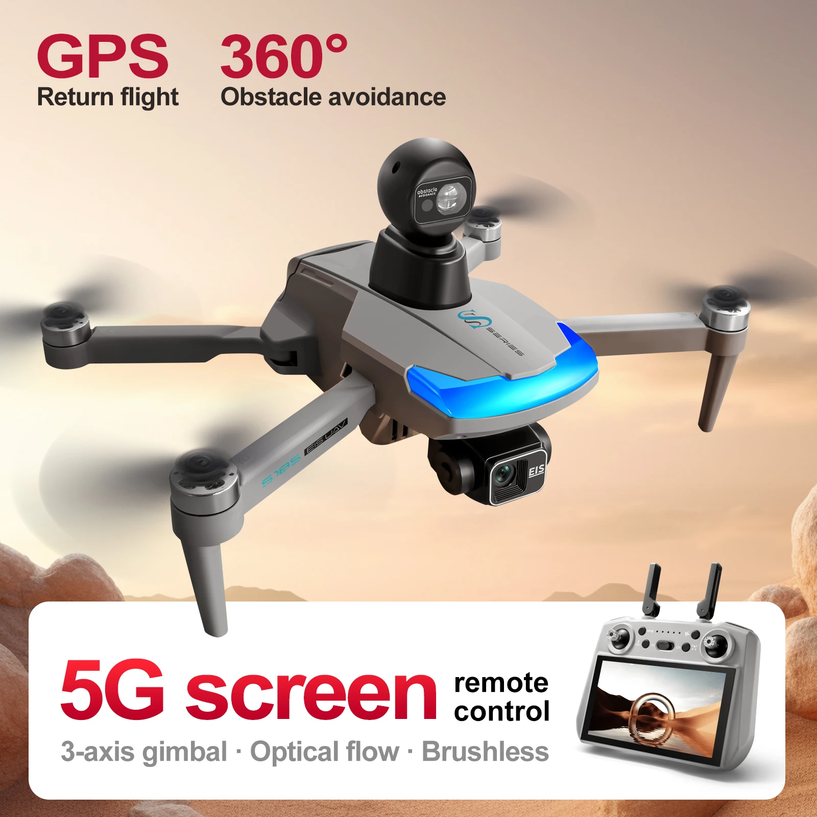 S185 Professionelle Drohne 2,7 – Drone Gimbal 3 Axis Bewertung und Preis